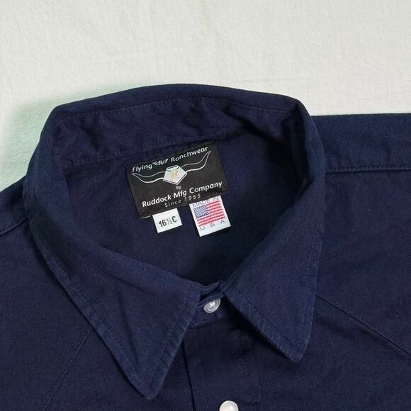 Flying R Ranchwear Heavyweight Pearl Snap Western Shirt - L - Picture 3 of 5